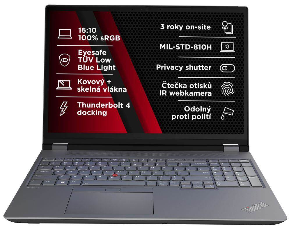 LENOVO NTB ThinkPad/Workstation P16 G2 - i7-14700HX ,16" WQXGA,32GB,1TBSSD,RTX 2000 Ada 8GB,IRcam,W11P
