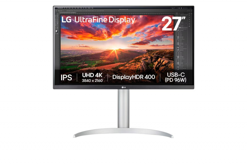 LG MT IPS LCD LED 27" 27UP850K-W - IPS panel, 3840x2160, HDMI, DP, USB-C PD