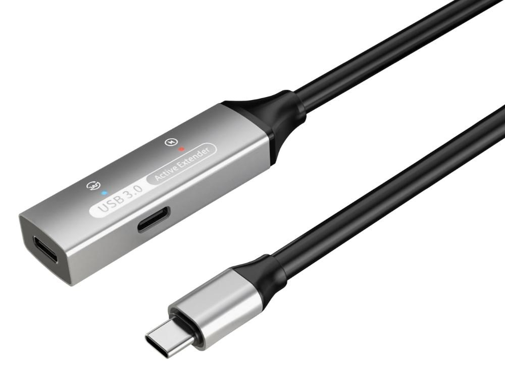 PREMIUMCORD USB-C repeater a prodlužovací kabel Male-Female, 5Gbps Aluminium 5m