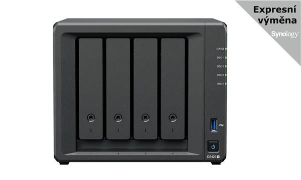 Synology DS423+ DiskStation (4C/CeleronJ4125/2,0-2,7GHz/2GBRAM/4xSATA/2xM.2/2xUSB3.2/2xGbE)