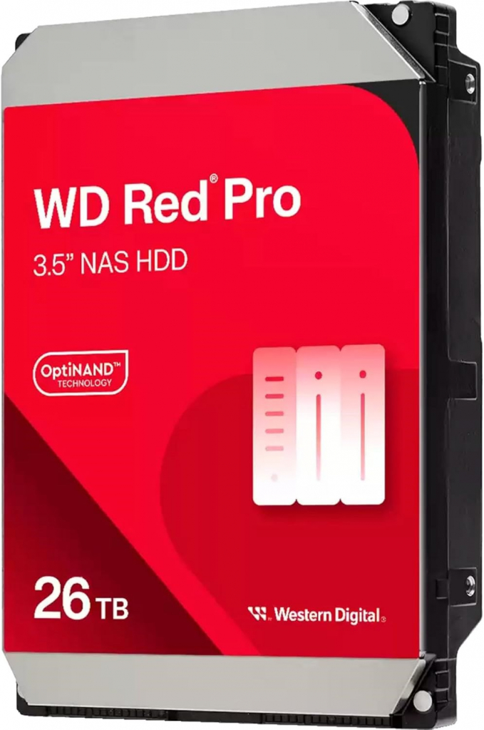 WD RED Pro NAS WD260KFGX 26TB, SATA III 3.5", 512MB 7200RPM, 272MB/s, CMR