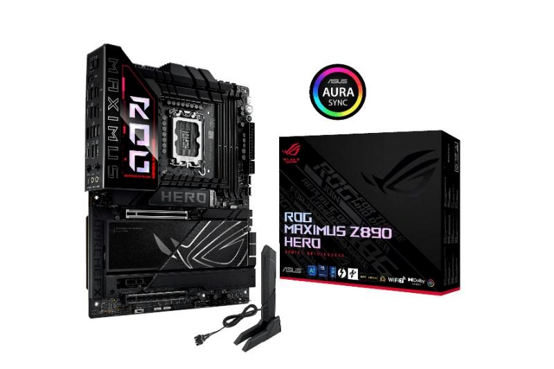 ASUS MB Sc LGA1851 ROG MAXIMUS Z890 HERO, Intel Z890, 4xDDR5, 1xHDMI, 2xThunderbolt, WI-FI, ATX