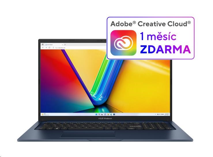 ASUS NTB Vivobook 15 (X1504VA-NJ2866W), iCore 5 120U, 15.6" FHD, 16GB, 512GB SSD, Intel, W11 Home, Quiet Blue