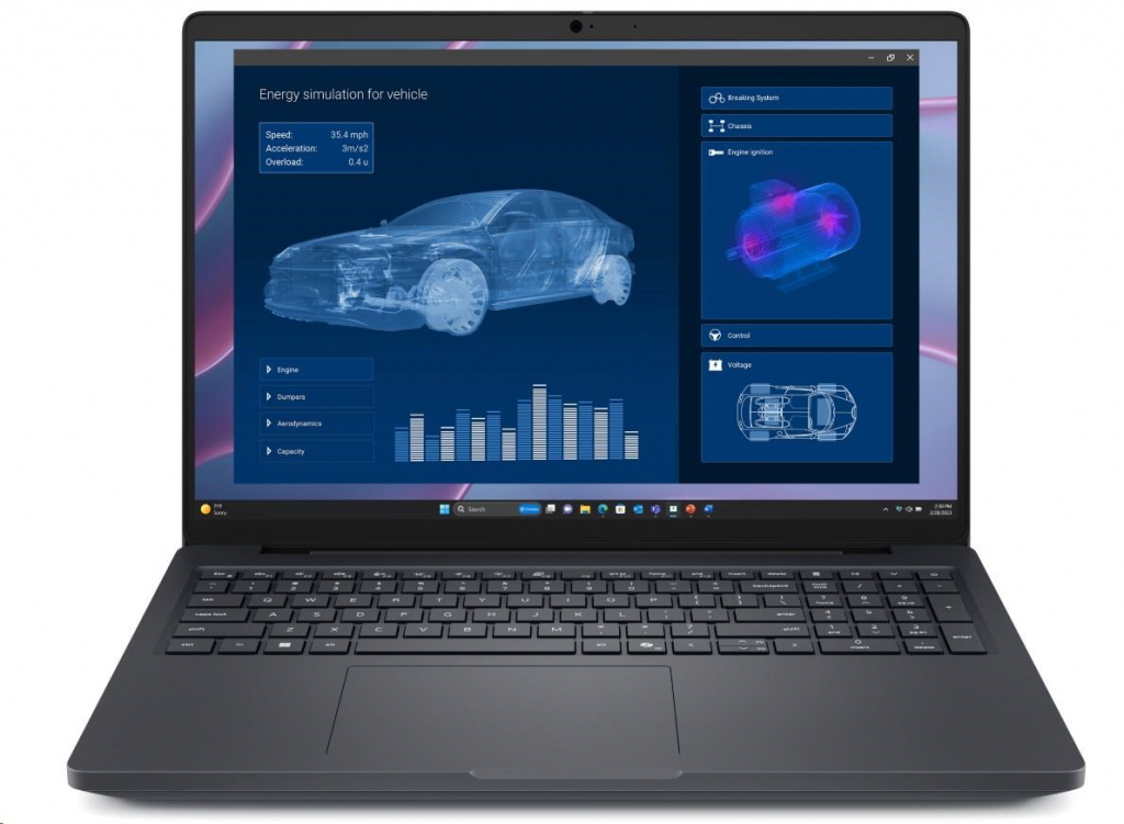 DELL NTB Pro Max 16 MC16255/AMD Ryzen AI 7 PRO/32GB/512SSD/16" FHD+/RTX PRO500/130W Type-C/WLAN/Bck Kb/W11 Pro/3Y PS NBD