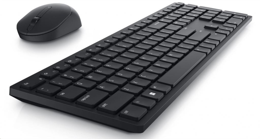 DELL Pro Wireless Keyboard and Mouse - KM5221W - US International  (QWERTY) - Black