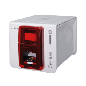 Evolis Zenius Classic GO PACK, single sided, 12 dots/mm (300 dpi), USB, red