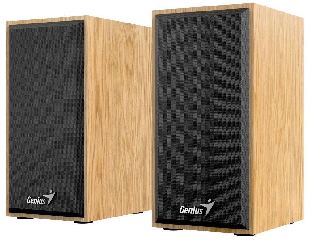 GENIUS Reproduktor SP-HF180, 3.5mm jack, 6W, světlé dřevo