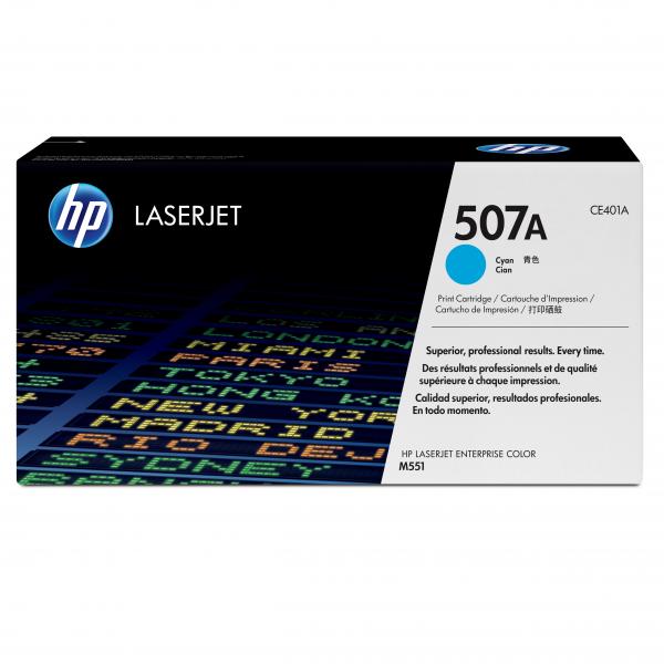 HP CLJ M551, M575, M570, HP 507A, cyan, 6000 str., [CE401A] - Laser toner//4,5