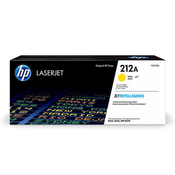 HP CLJ M555, M554, HP 212A, yellow, 4500 str., [W2122A] - Laser toner//4,5