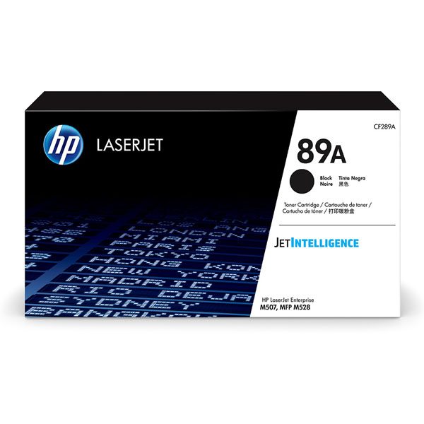 HP LJ Enterprise M507, MFP M528,HP originální toner[CF289A] black, 5000str., HP 89A//4,5