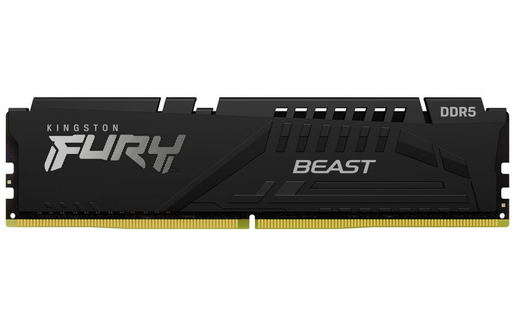 KINGSTON DIMM DDR5 16GB 6400MT/s CL32 ECC FURY Beast XMP Černá