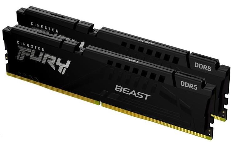 KINGSTON DIMM DDR5 64GB (Kit of 2) 5600MT/s CL36 FURY Beast Černá EXPO