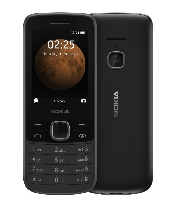 Nokia 225 Dual SIM, 4G, černá (2020)