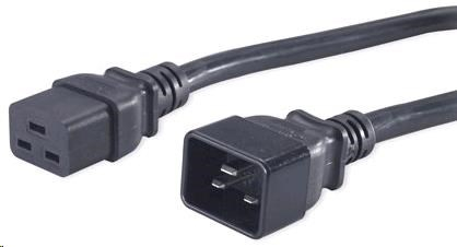 PREMIUMCORD Kabel napájecí 230V/16A prodlužovací 3m (konektory IEC 320 C19 - IEC 320 C20)