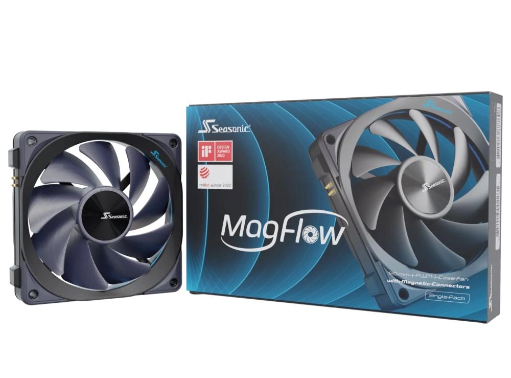 SEASONIC Ventilátor MagFlow 120 mm, černá