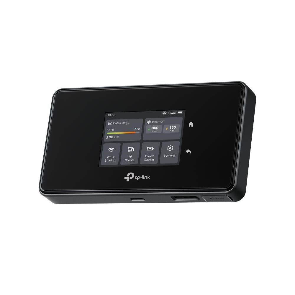 TP-Link M8550 přenosný WiFi6E router (AXE3600, 5G/4G LTE,2,4GHz/5GHz/6GHz,1xGbE,1xUSB-C,1xnanoSIM,1xmicroSD)