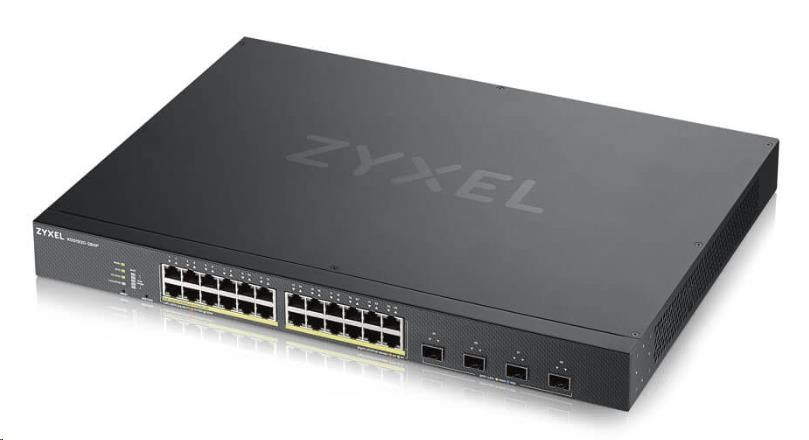 Zyxel XGS1935-28HP, 28 Port Lite-L3 Smart Managed PoE Switch, 24x Gigabit PoE and 4x 10G SFP+, hybrid mode