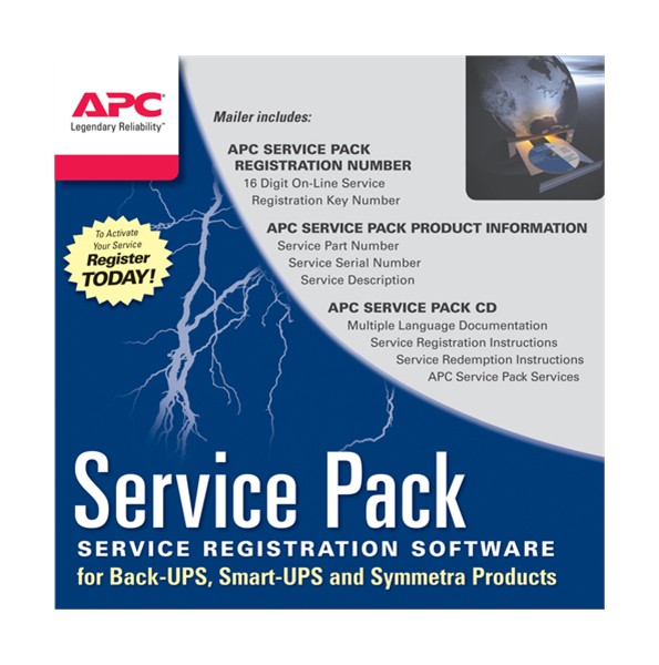 APC 3 Year Service Pack Extended Warranty (for New product purchases), SP-01 - obálka  / spec cena na skladový ks