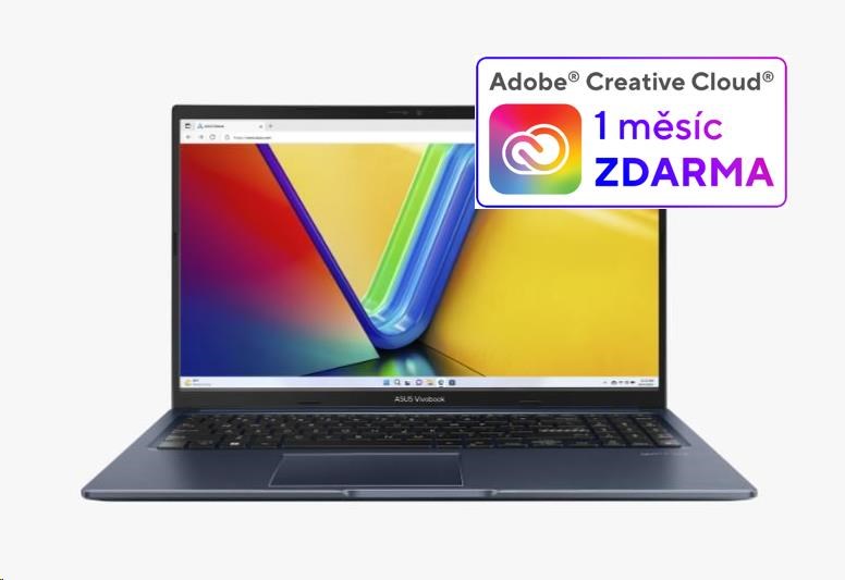ASUS NTB Vivobook 15 (M1502YA-NJ573W), R7 5825U, 15.6" FHD, 16GB, 512GB SSD, Radeon, W11 Home, Quiet Blue