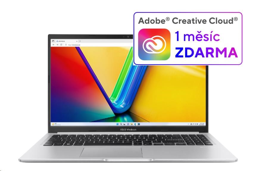 ASUS NTB Vivobook 15 (X1502VA-NJ597W), i5-13420H, 15.6" 1920 x 1080, 8GB, 512GB SSD, Intel HD, W11 Home, Silver