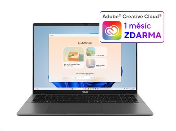 ASUS NTB Vivobook S16 (S3607VA-RP012W), i7-13620H, 16" 1920 x 1200, 16GB, 1TB SSD, Intel UHD, W11 Home, Matte Gray