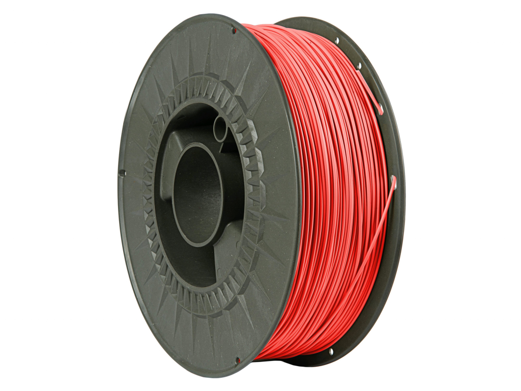 C-TECH Tisková struna (filament) ESSENTIAL LINE, PLA, červená, 1,75mm, 1kg