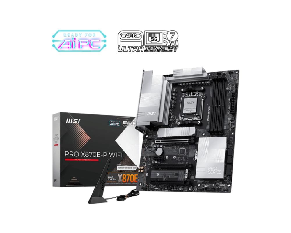 MSI MB Sc AM5 PRO X870E-P WIFI, AMD X870E, 4xDDR5, 1xHDMI, 1xThunderbolt, WI-FI