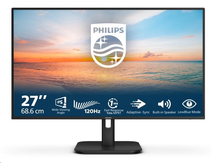 Philips MT 27" 27E1N1200A - 1920x1080,IPS,120Hz,D-Sub,HDMI,DP,Repro