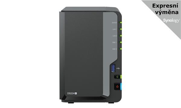 Synology DS224+ DiskStation (2C/CeleronJ4125/2,0-2,7GHz/2GBRAM/2xSATA/2xUSB3.2Gen1/2xGbE)