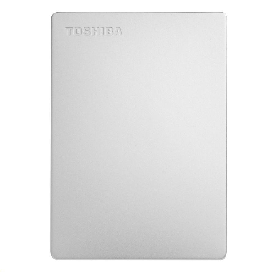 TOSHIBA Externí HDD CANVIO SLIM 1TB, USB 3.2 Gen 1, stříbrná / silver