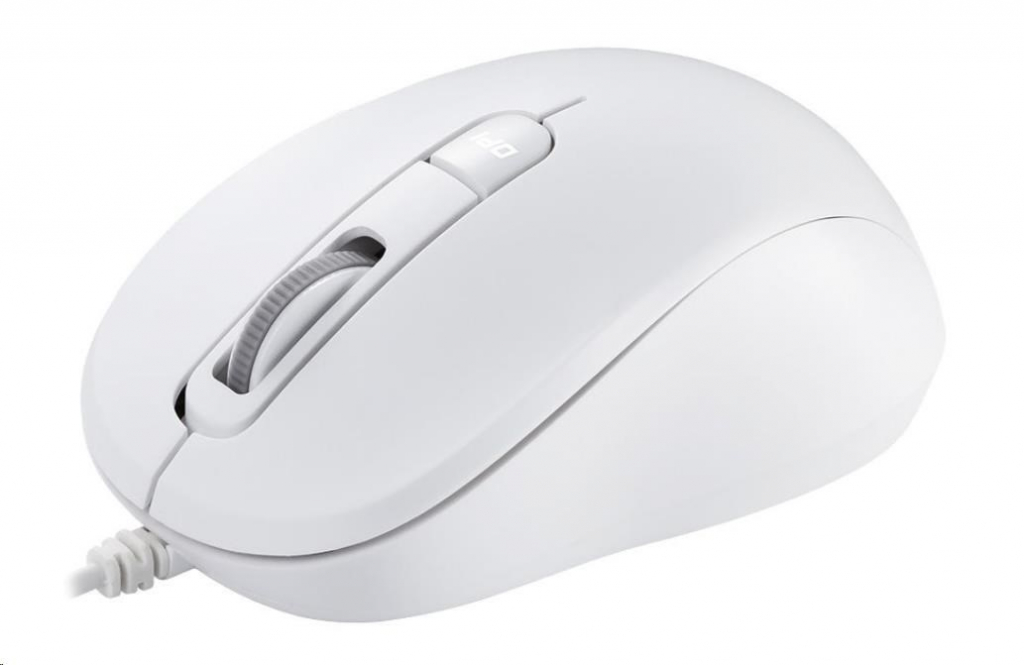 ASUS MU101C Wired Blue Ray Mouse, bílá