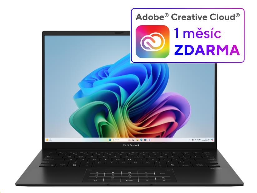 ASUS NTB Zenbook 14 (UM3406KA-OLED027W), R7-AI-350, 14" 1920 x 1200, 16GB, 1TB SSD, Radeon, W11 Home, Black
