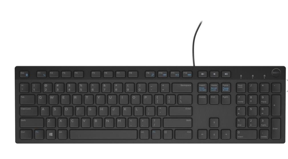 DELL Multimedia Keyboard-KB216 - Czech/Slovak (QWERTZ) - Black