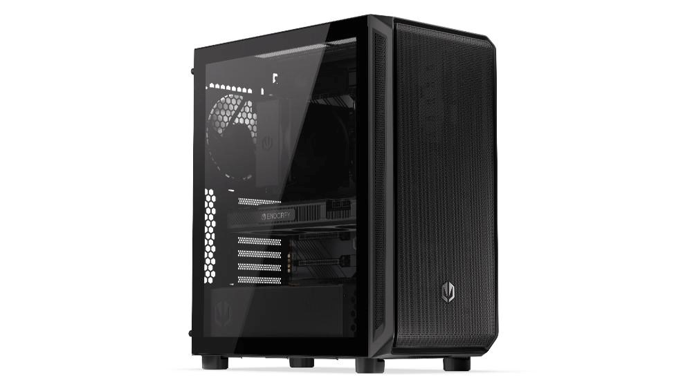 Endorfy skříň Arx 500 Core / ATX / 2 x 140mm fan (až 7 fans) / 2xUSB-A / USB-C / tvrzené sklo  / mesh panel /  černá