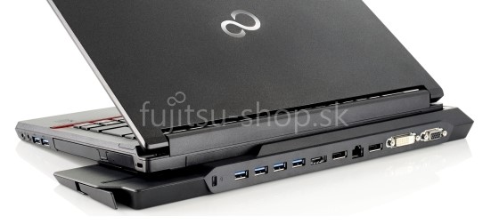 FUJITSU -repas- DOCK + AC Adapter 80W (0W) pro E546, E556, E547, E557, E7xx, U745 -   AUDIO 2xDP DVI VGA LAN 4xUSB 3.0