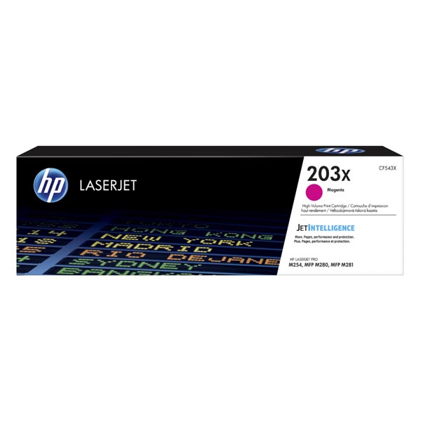 HP CLJ Pro M254, M280, M281, HP 203X, magenta, 2500str., [CF543X] - Laser toner//4,5