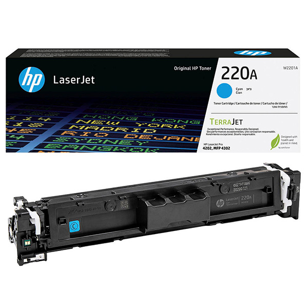 HP originální toner [W2201A], HP 220A, cyan, 1800str.//4,50