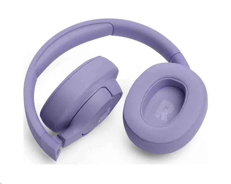 JBL Tune 720BT Purple bezdrátová sluchátka přes uši, Bluetooth 5.3, až 76 hodin a rychlé dobití, fialová