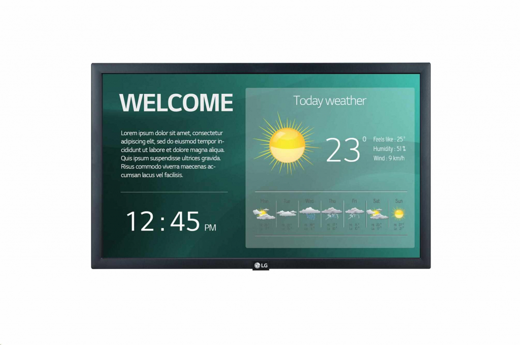 LG 22" signage 22XE1J-B.AEU