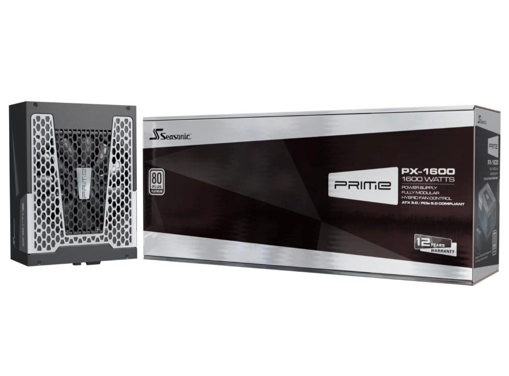 SEASONIC zdroj 1600W PRIME PX 1600, 135mm, Plně modulární, 80+ Platinum, ATX 3.1