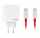 OnePlus SUPERVOOC 80W GaN Dual USB-A + USB-C Cestovní Nabíječka + USB-C/USB-C Kabel White