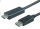 PREMIUMCORD Kabel DisplayPort 1.2 na HDMI 2.0, pro rozlišení 4Kx2K@60Hz, 1m