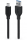 GENIUS nabíjecí kabel ACC-A2CC-3A, 100cm, USB-A na USB-C, 3A, QC3.0, opletený, černý